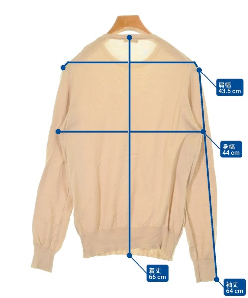 BEAMS F（ビームスエフ）ニット・セーター ベージュ サイズ:44(S位) メンズ/2200611873071