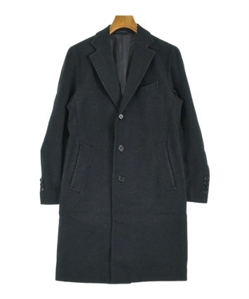 BEAMS F ビームスエフ ウールチェスターコート ネイビー S イタリア製 BEAMS F ビームスエフ ウールチェスターコート ネイビー S イタリア製