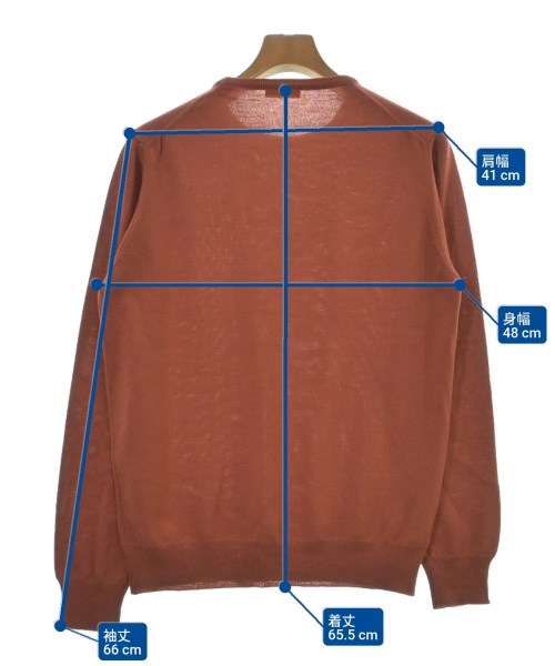 BEAMS F（ビームスエフ）ニット・セーター オレンジ サイズ:48(L位) メンズ/2200628609083