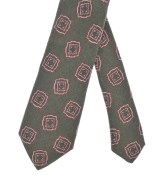 BEAMS F（ビームスエフ）ネクタイ カーキ サイズ:- メンズ/2200629493070