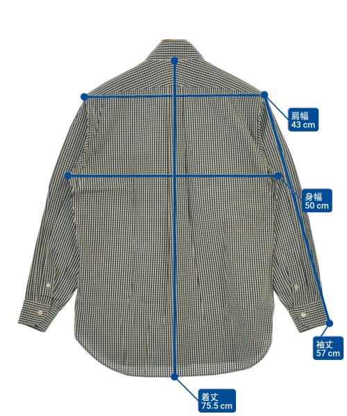 BEAMS F（ビームスエフ）カジュアルシャツ 黒 サイズ:39(M位) メンズ/2200632018024