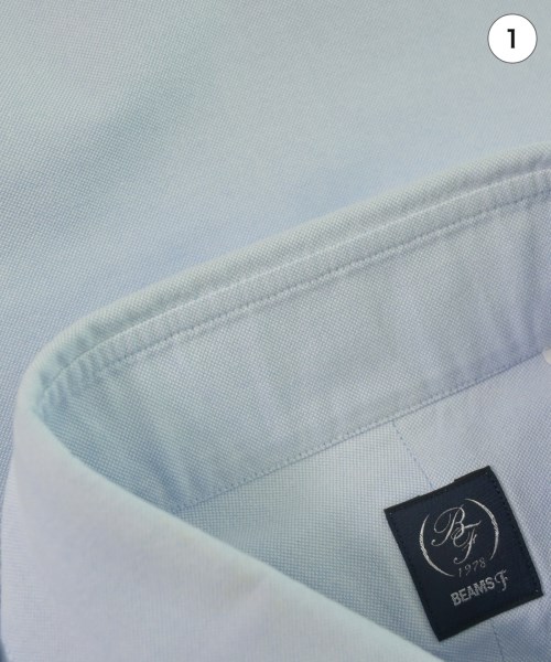 BEAMS F（ビームスエフ）ドレスシャツ 青 サイズ:39(M位) メンズ/2200632018123