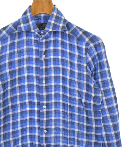 BEAMS F（ビームスエフ）カジュアルシャツ 青 サイズ:XS メンズ/2200670316106