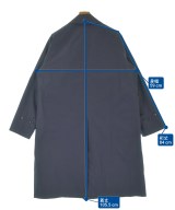 BEAMS F（ビームスエフ）ステンカラーコート 紺 サイズ:36(XS位) メンズ/2200673587015