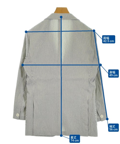 BEAMS F（ビームスエフ）テーラードジャケット 白 サイズ:46(M位) メンズ/2200655748014