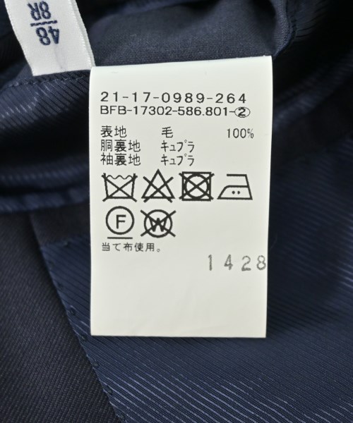 BEAMS F（ビームスエフ）ビジネス 紺 サイズ:48/48(L位) メンズ/2200711430020