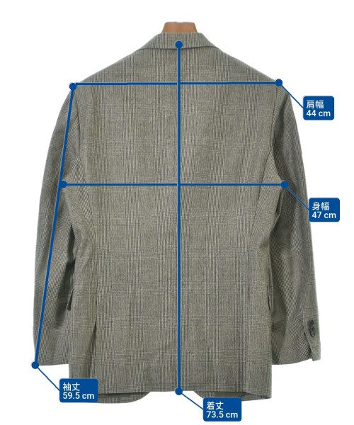 BEAMS F（ビームスエフ）テーラードジャケット グレー サイズ:95(XS位) メンズ/2200641292040