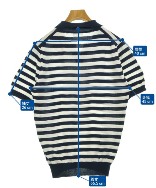 BEAMS F（ビームスエフ）ポロシャツ 紺 サイズ:50(XL位) メンズ/2200649618347