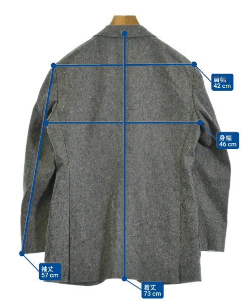 BEAMS F（ビームスエフ）テーラードジャケット グレー サイズ:46(M位) メンズ/2200653472102