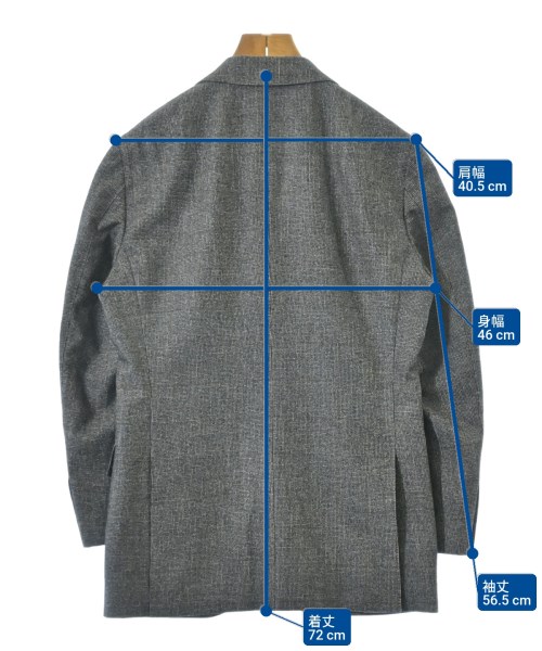 BEAMS F（ビームスエフ）テーラードジャケット グレー サイズ:44(S位) メンズ/2200662765080