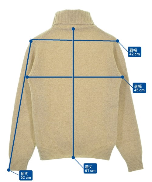 BEAMS F（ビームスエフ）ニット・セーター ベージュ サイズ:44(S位) メンズ/2200672388033