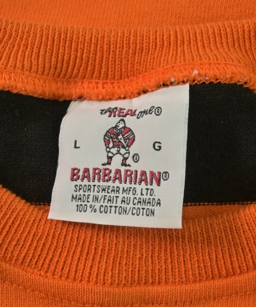BARBARIAN（バーバリアン）Tシャツ・カットソー オレンジ サイズ:L メンズ/2200626011178