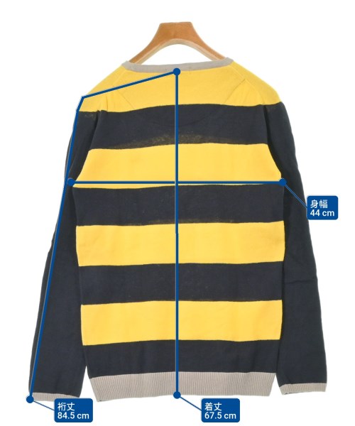 BURBERRY BLACK LABEL（バーバリーブラックレーベル）ニット・セーター 黄 サイズ:2(M位) メンズ/2200626938048