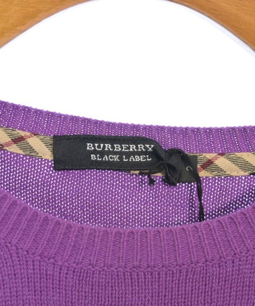 BURBERRY BLACK LABEL（バーバリーブラックレーベル）ニット・セーター 紫 サイズ:2(M位) メンズ/2200537654365