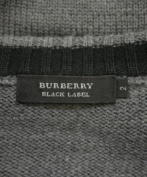 BURBERRY BLACK LABEL（バーバリーブラックレーベル）ニット・セーター グレー サイズ:2(M位) メンズ/2200617140030