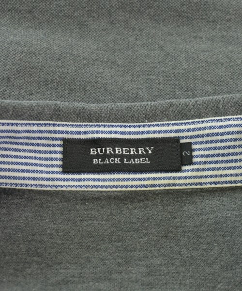 BURBERRY BLACK LABEL（バーバリーブラックレーベル）ポロシャツ グレー サイズ:2(M位) メンズ/2200605426061