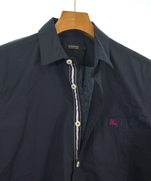 BURBERRY BLACK LABEL（バーバリーブラックレーベル）カジュアルシャツ 紺 サイズ:2(M位) メンズ/2200612165113