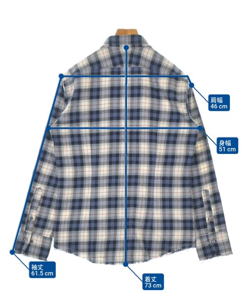 BURBERRY BLACK LABEL（バーバリーブラックレーベル）カジュアルシャツ 青 サイズ:2(M位) メンズ/2200695166052