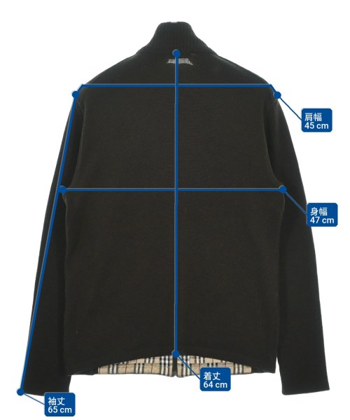 BURBERRY BLACK LABEL（バーバリーブラックレーベル）ニット・セーター 茶 サイズ:3(L位) メンズ/2200691822037
