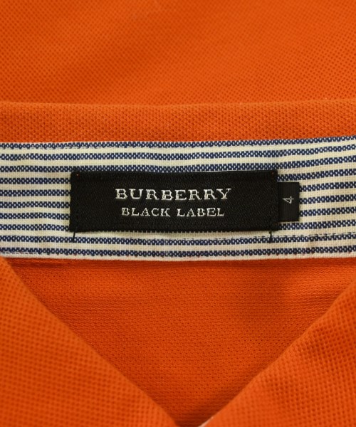 BURBERRY BLACK LABEL（バーバリーブラックレーベル）ポロシャツ オレンジ サイズ:4(XL位) メンズ/2200694168057