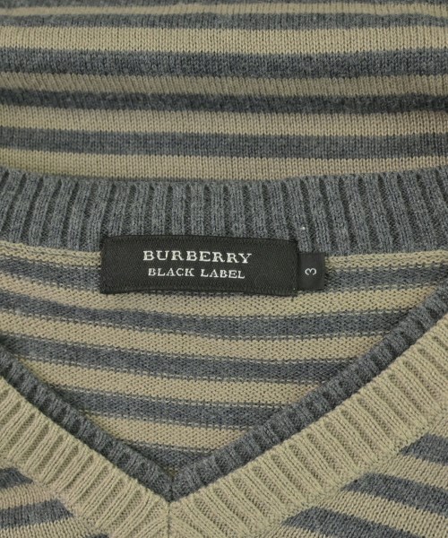BURBERRY BLACK LABEL（バーバリーブラックレーベル）ニット・セーター ベージュ サイズ:3(L位) メンズ/2200709099062