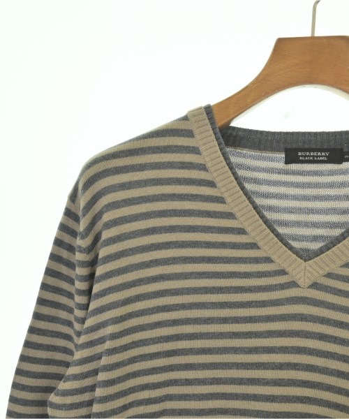 BURBERRY BLACK LABEL（バーバリーブラックレーベル）ニット・セーター ベージュ サイズ:3(L位) メンズ/2200709099062