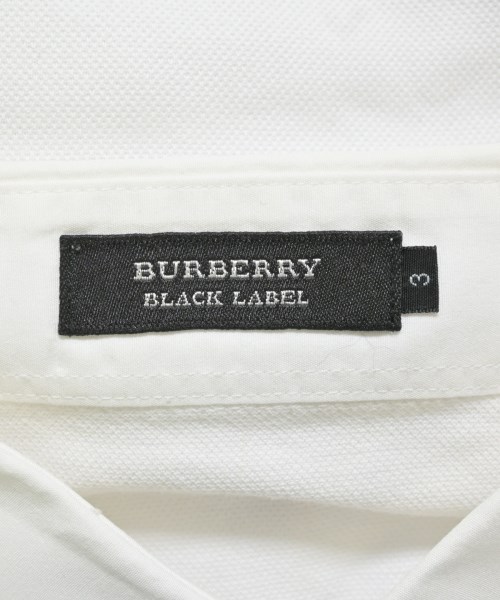 BURBERRY BLACK LABEL（バーバリーブラックレーベル）ポロシャツ 白 サイズ:3(L位) メンズ/2200713977202