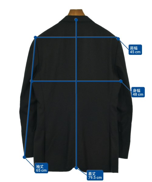 BURBERRY BLACK LABEL（バーバリーブラックレーベル）ビジネス 黒 サイズ:42/42(XS位) メンズ/2200647575017