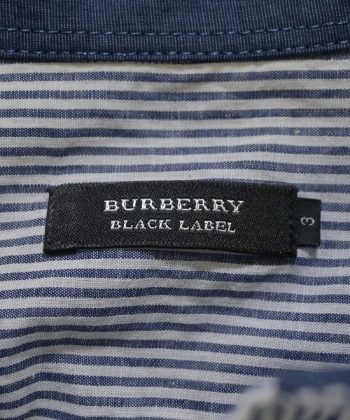 BURBERRY BLACK LABEL（バーバリーブラックレーベル）カジュアルシャツ 紺 サイズ:3(L位) メンズ/2200707035031
