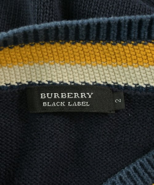 BURBERRY BLACK LABEL（バーバリーブラックレーベル）ニット・セーター 紺 サイズ:2(M位) メンズ/2200666469083