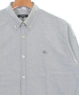 BURBERRY BLACK LABEL（バーバリーブラックレーベル）カジュアルシャツ グレー サイズ:4(XL位) メンズ/2200663236305