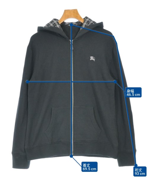 BURBERRY BLACK LABEL（バーバリーブラックレーベル）パーカー 黒 サイズ:4(XL位) メンズ/2200721797083
