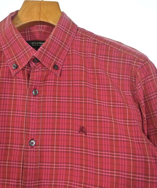 BURBERRY BLACK LABEL（バーバリーブラックレーベル）カジュアルシャツ 赤 サイズ:2(M位) メンズ/2200732658021