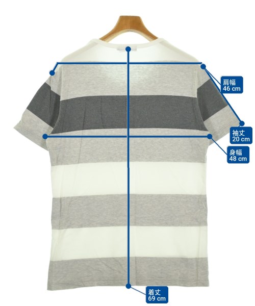 BURBERRY BLACK LABEL（バーバリーブラックレーベル）Tシャツ・カットソー グレー サイズ:3(L位) メンズ/2200733106118