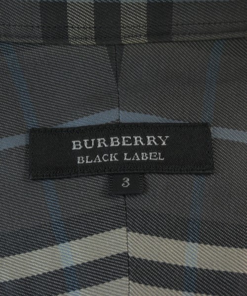 BURBERRY BLACK LABEL（バーバリーブラックレーベル）カジュアルシャツ グレー サイズ:3(L位) メンズ/2200725290078