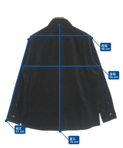 BURBERRY BLACK LABEL（バーバリーブラックレーベル）カジュアルシャツ グレー サイズ:3(L位) メンズ/2200725290078