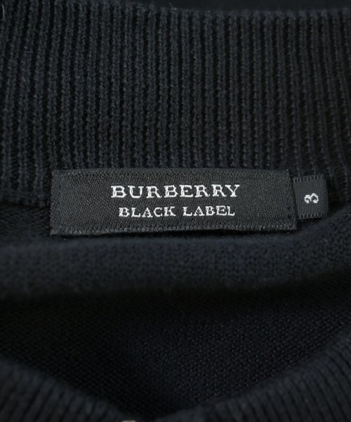 BURBERRY BLACK LABEL（バーバリーブラックレーベル）カーディガン 黒 サイズ:3(L位) メンズ/2200716565086