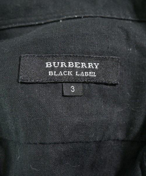 BURBERRY BLACK LABEL（バーバリーブラックレーベル）カジュアルシャツ 黒 サイズ:3(L位) メンズ/2200718766078