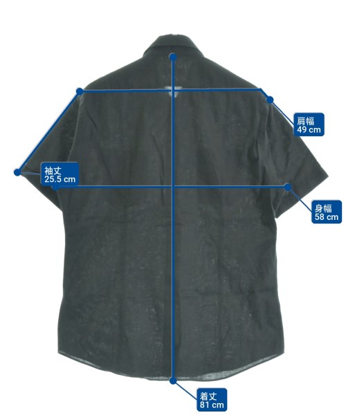 BURBERRY BLACK LABEL（バーバリーブラックレーベル）カジュアルシャツ 黒 サイズ:3(L位) メンズ/2200718766078