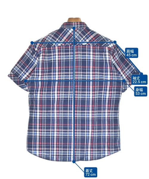 BURBERRY BLACK LABEL（バーバリーブラックレーベル）カジュアルシャツ 紺 サイズ:3(L位) メンズ/2200682914161