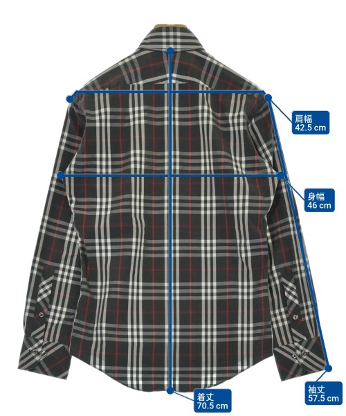 BURBERRY BLACK LABEL（バーバリーブラックレーベル）カジュアルシャツ 黒 サイズ:1(S位) メンズ/2200682002028