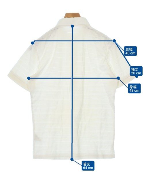BURBERRY BLACK LABEL（バーバリーブラックレーベル）ポロシャツ 白 サイズ:2(M位) メンズ/2200684652016