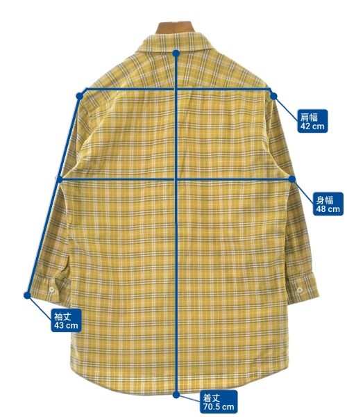 BURBERRY BLACK LABEL（バーバリーブラックレーベル）カジュアルシャツ 黄 サイズ:2(M位) メンズ/2200686930044