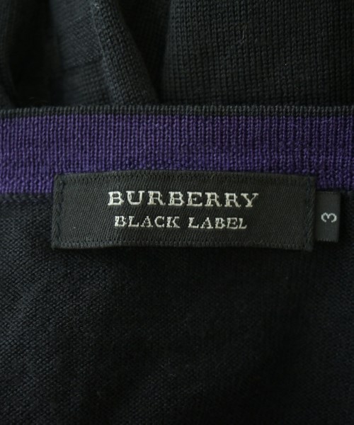 BURBERRY BLACK LABEL（バーバリーブラックレーベル）カーディガン 黒 サイズ:3(L位) メンズ/2200684039084