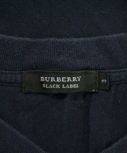 BURBERRY BLACK LABEL（バーバリーブラックレーベル）Tシャツ・カットソー 紺 サイズ:3(L位) メンズ/2200686072034