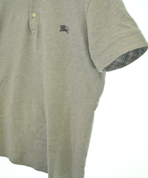 BURBERRY BLACK LABEL（バーバリーブラックレーベル）ポロシャツ グレー サイズ:3(L位) メンズ/2200682494038