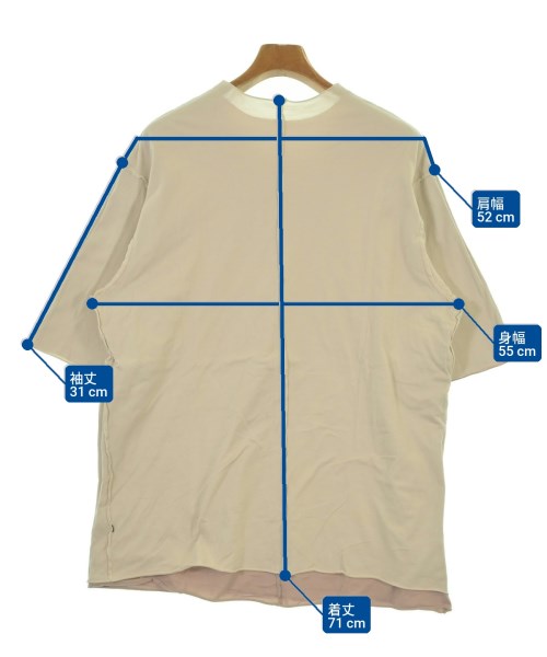 ATTACHMENT（アタッチメント）Tシャツ・カットソー ベージュ サイズ:1(S位) メンズ/2200641794063