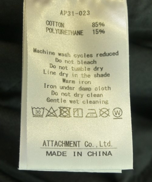 ATTACHMENT（アタッチメント）デニムパンツ 黒 サイズ:3(L位) メンズ/2200531396124