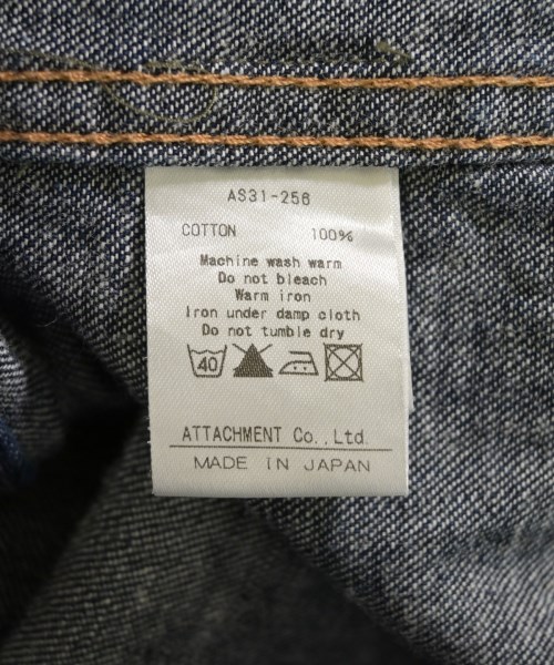 ATTACHMENT（アタッチメント）カジュアルシャツ 紺 サイズ:1(S位) メンズ/2200628426208