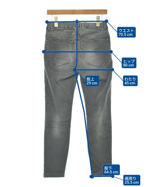 ATTACHMENT（アタッチメント）デニムパンツ グレー サイズ:1(S位) メンズ/2200616864449